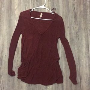 Free people long sleeve thin sweater